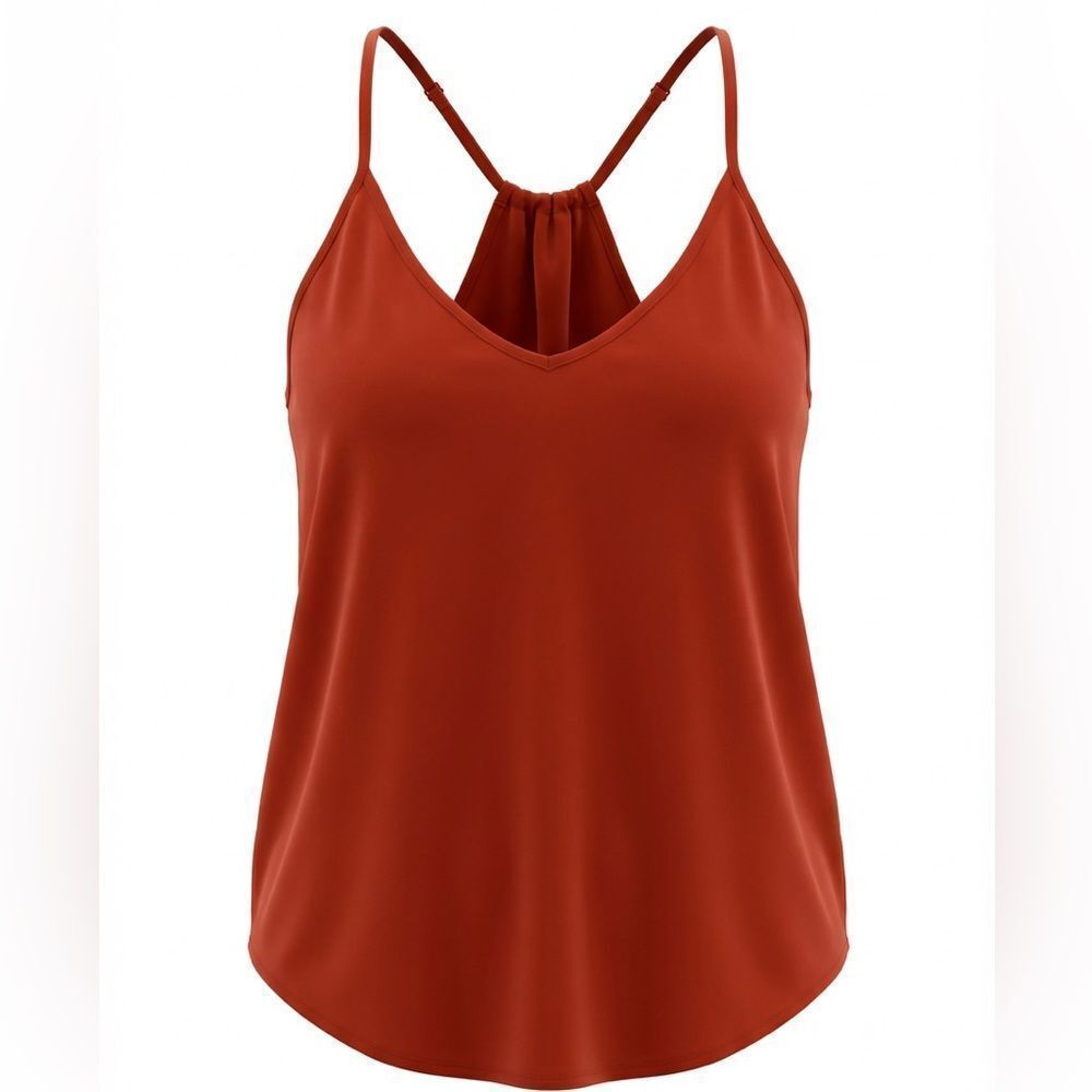 JCREW WOMENS RED CAMISOLE SIZE 2. LINED AND ADJUSTABLE